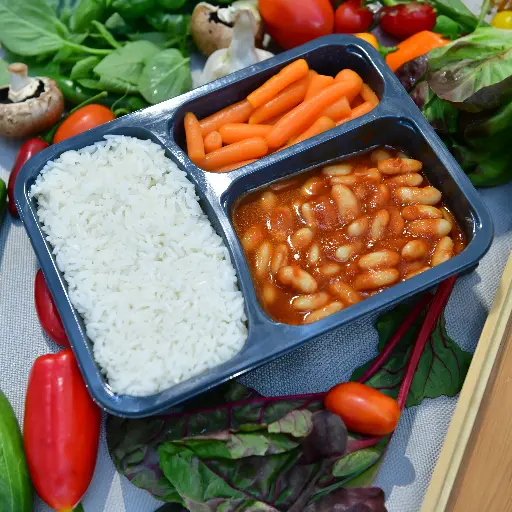 [KK117] אורז, שעועית לבנה ברוטב עגבניות וגזר (בד"צ)